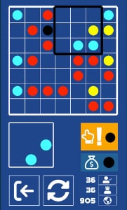 brain game puzzle color compositions